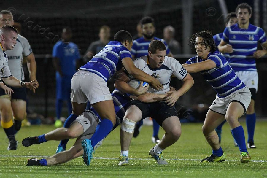 Wheaton Men\'s Rugby vs Mass Maritime.  Photo by Keith Nordstrom